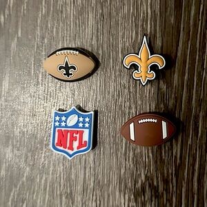 NFL New Orleans Saints Football Croc Charm Jibbitz